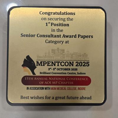 Dr Yashveer Secured First Prize